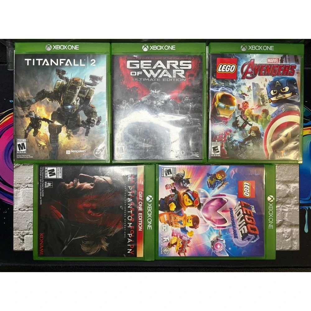 Xbox One Games Lot of 10 COD WWII Sniper Elite 4 Metal Gear Solid V LEGO CIB